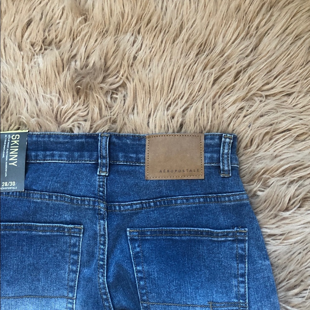 Aeropostale Men's Dark Blue Slim Jeans - Picture 5 of 5